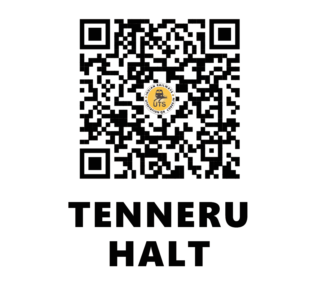 UTS QR Code for TENNERU HALT - TNRU (SC - ANDHRA PRADESH)